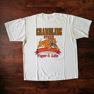 Vintage 1999 HBCU Grambling State University T Shirt Who Let The Dogs Out‎ XL